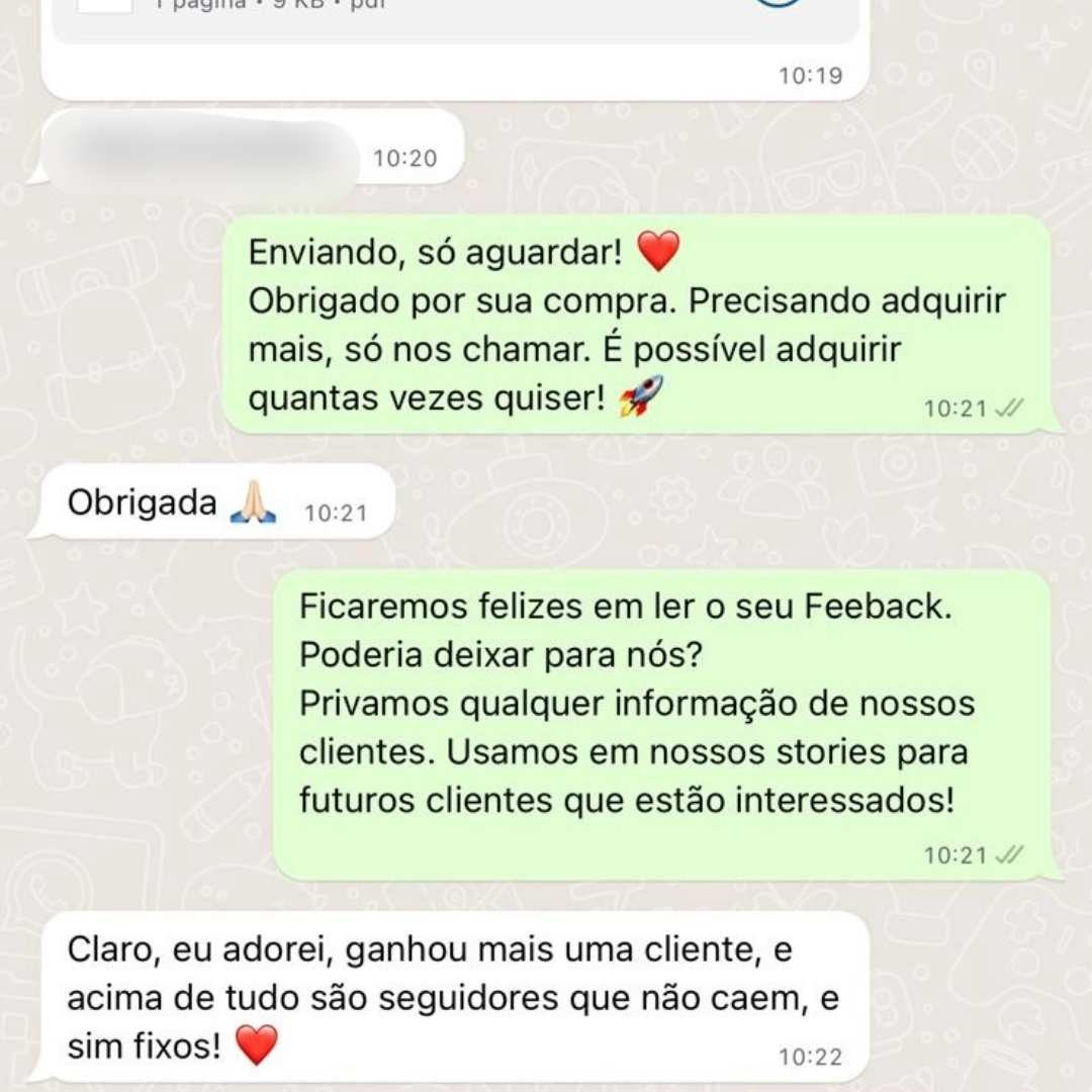 Depoimento de cliente